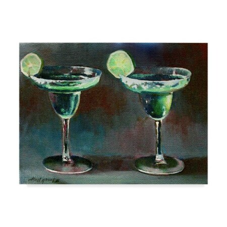 Trademark Fine Art Hall Groat Ii 'Two Margarita' Canvas Art, 14x19 ALI35505-C1419GG
